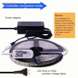 [Initiatour] รีโมตควบคุมไฟ LED WiFi RGB RGB RGBW สําหรับสายไฟ