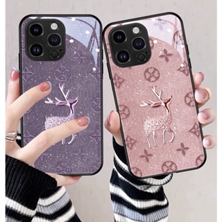 Dmy เคสกระจกนิรภัย สําหรับ iphone 13 pro max 12 mini 11 14 pro 7 plus 8 6 6s XR X XS max