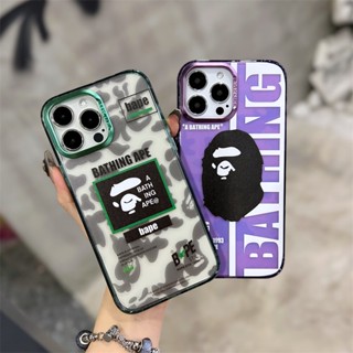 เคสโทรศัพท์มือถือ ซิลิโคน กันกระแทก ลายหัวเอเป้ แฟชั่น สําหรับ Iphone 14pro 13promax 14promax 13Pro 12promax