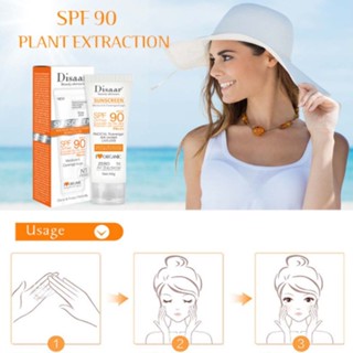 Disaar Facial Sunscreen Cream SPF 90 PA+ Moisturizing Skin Protect Sunblock