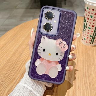 เคสโทรศัพท์มือถือ ซิลิโคนนิ่ม แบบใส ป้องกันเลนส์กล้อง แต่งกลิตเตอร์ หรูหรา สําหรับ Vivo Y78 5G New 2023 Y78 5G