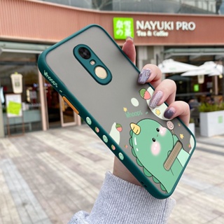 สําหรับ Xiaomi Redmi Note 3 Note 3 Pro Note 2 เคสการ์ตูนไดโนเสาร์น้อยน่ารัก กันกระแทก ฝ้าแข็ง เคสโทรศัพท์ ขอบลาย ซิลิโคนนิ่ม เคสป้องกัน