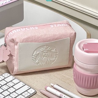 ใหม่ Starbucks Macaron กระเป๋าเก็บของ มีซิป จุของได้เยอะ สําหรับเด็ก [GM]
