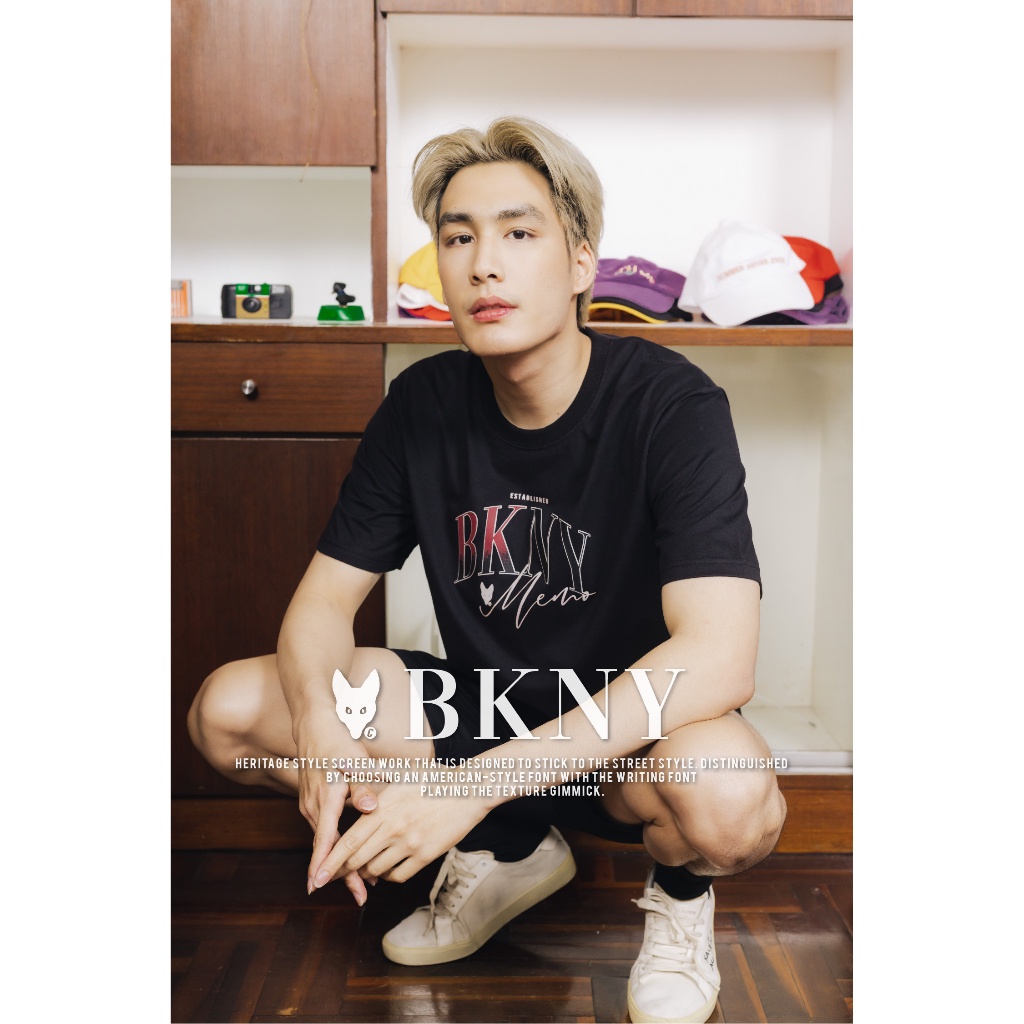 มีหลายสี Memo By AEIOU เสื้อยืด Memo Supersoft Premium ลายสกรีน BROOKLYN สินค้าลิขสิทธิ์แท้