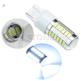 Jia หลอดไฟถอยหลัง LED 33 ดวง DC12V 7443 5630 SMD สีขาว สําหรับติดรถยนต์