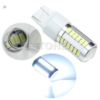 Jia หลอดไฟถอยหลัง LED 33 ดวง DC12V 7443 5630 SMD สีขาว สําหรับติดรถยนต์