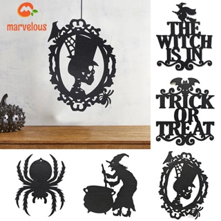 [Halloween Decor] ป้ายแมงมุม แม่มด ผี ใยแมงมุม สําหรับแขวนตกแต่งผนัง ประตูบ้านผีสิง ปาร์ตี้ฮาโลวีน