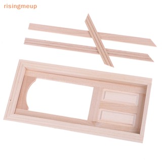 [risingmeup] โมเดลประตูเฟอร์นิเจอร์จิ๋ว 1:12 สําหรับตกแต่งบ้านตุ๊กตา DIY