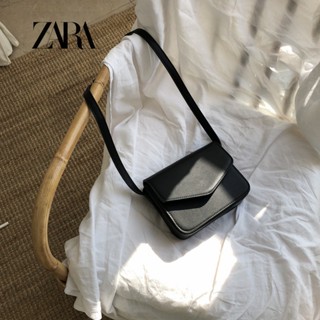 Zara กระเป๋าสะพายไหล่ ทรงสี่เหลี่ยม ขนาดเล็ก สไตล์เรโทร เรียบง่าย สําหรับผู้หญิง