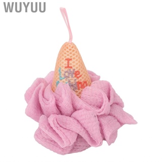 Wuyuu Bath Sponge  Ice  Shape Blood Circulation Comfortable Dense Foaming Elastic Body Wash Mesh for Bathroom