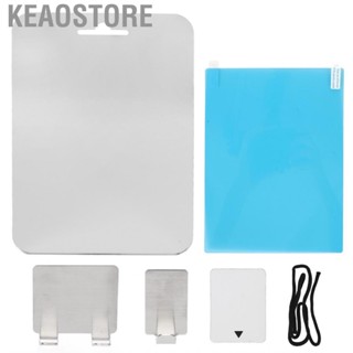 Keaostore Fogless Mirror Rectangle Shaped Bathroom Rope for Washing Face