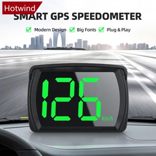 Hotwind เครื่องวัดความเร็วดิจิทัล GPS HUD Head Up Display KMH MPH สําหรับรถยนต์ รถบรรทุก Plug and Play Auto Part with Big Font S9W8