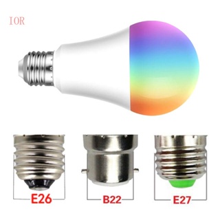 Ior หลอดไฟอัจฉริยะ WiFi ไร้สาย ควบคุมด้วยเสียง ไม่มีฮับ เปลี่ยนสีได้