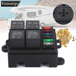 Forevergo รีเลย์ฟิวส์ 4 ทาง 12V 24V 40A K6N3 สําหรับรถยนต์ รถบรรทุก