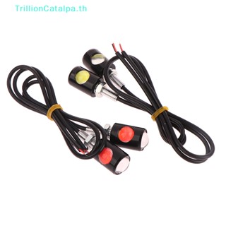 Trillioncatalpa หลอดไฟ Led DC12V พลังงานสูง อุปกรณ์เสริม สําหรับติดป้ายทะเบียนรถมอเตอร์ไซค์ 2 ชิ้น