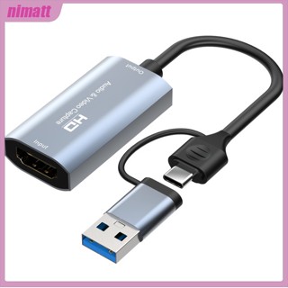 Ni การ์ดจับภาพวิดีโอเกม 4k Usb Hdmi ความละเอียดสูง Z29b