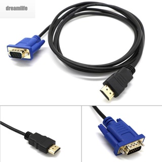 【DREAMLIFE】Cord Adapter Socket 1pc Male to male Laptop Video Accessory Monitor Converter