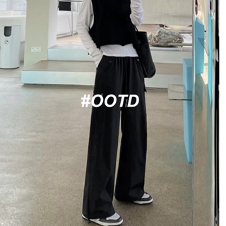  OOTD SHOP กางเกงขายาว คาร์โก้ กางเกง ผู้หญิงแฟชั่นเกาหลี  พิเศษ Korean Style ทันสมัย High quality A93L4HI 36Z230909