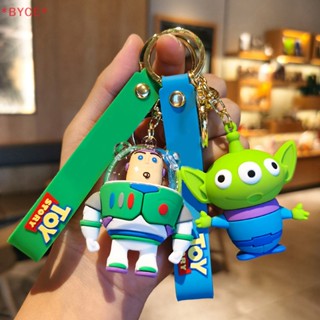 Byce&gt; ใหม่ พวงกุญแจฟิกเกอร์ฟิล์มอนิเมะ Toy Story Woody Buzz Lightyear ของเล่นสําหรับเด็ก