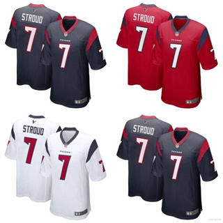 เสื้อกีฬาแขนสั้น ลายทีมชาติฟุตบอล NFL Houston Texans Jersey First Round Pick CJ Stroud HQ1 2023 พลัสไซซ์ QH1