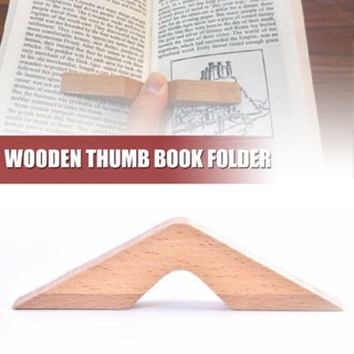 Convenient Page Spreader Thumb Book Holder Wooden Bookmark Reading Help