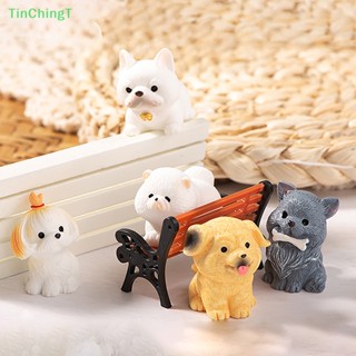 [TinChingT] โมเดลตุ๊กตาเรซิ่น รูปสุนัขจิ๋ว ของขวัญ สําหรับตกแต่งบ้าน DIY