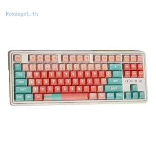 Rox ชุดปุ่มกดคีย์บอร์ด 132 คีย์ XDA Profile PBT 5 ด้าน สีย้อม ​ปุ่มกดคีย์บอร์ด DIY