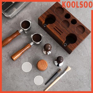 [Koolsoo] แผ่นแทมเปอร์กาแฟเอสเพรสโซ่ แบบไม้ อุปกรณ์เสริม สําหรับบาร์ คาเฟ่