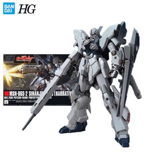 Bandai Genuine Gundam Model Garage Kit HGUC Series 1/144 MSN-06S-2 Sinanju Stein Narrative Ver Anime Action Figure Toys for Boys