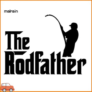 [Ma] สติกเกอร์สะท้อนแสง ลาย The Rodfather Fishing สําหรับติดตกแต่งประตู หน้าต่างรถยนต์