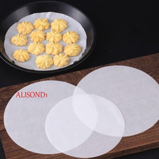 Alisond1 Parchment กระดาษ ทรงกลม ไม่ติดผิว ใช้แล้วทิ้ง สําหรับหม้อทอดไร้น้ํามัน บาร์บีคิว