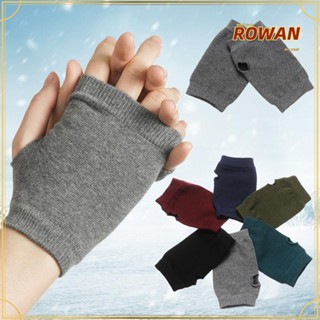 Rowans ถุงมือผ้าขนสัตว์ถัก แบบครึ่งนิ้ว แบบพกพา