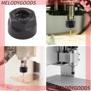 MELODG Er11-a Type CNC แคลมป์จับคอลเล็ตเกลียว สีดํา สําหรับต่อขยายบาร์ 4 ชิ้น