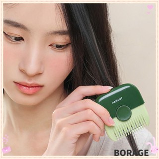 Borag 2 in 1 ใบมีดตัดผมหน้าม้า ปรับได้ แบบพกพา แบบเปลี่ยน สําหรับจัดแต่งทรงผม 1 ชิ้น