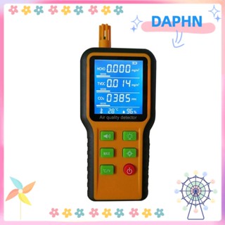 DAPHS เครื่องทดสอบคุณภาพอากาศ จอแสดงผล LED 5-in-1 CO2 อเนกประสงค์ สําหรับบ้าน สํานักงาน โรงเรียน