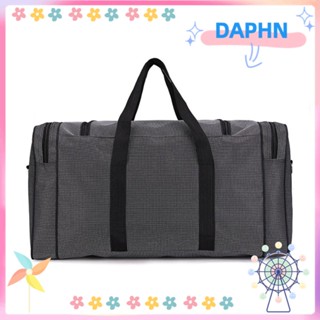 Daphs กระเป๋าเดินทาง ผ้าออกซ์ฟอร์ด ความจุขนาดใหญ่ 60x31x24 ซม. แบบพกพา สีเทาเข้ม สําหรับออกกําลังกายกลางแจ้ง