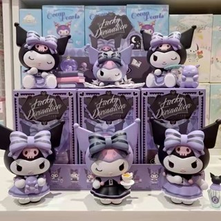 กล่องปริศนา ตุ๊กตา Kuromi Sanrio Mystery Box Lucky Dark Series เหมาะกับของขวัญ สําหรับตกแต่งโต๊ะ