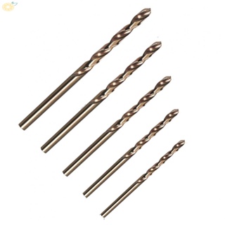 【VARSTR】Cobalt Drill Bit 5pcs Per Set Gold Handheld High Quality For High Tensile Steels