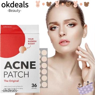 OKDEALS แผ่นพลาสเตอร์สติกเกอร์ไฮโดรคอลลอยด์ ลดรอยสิว สําหรับผู้หญิง