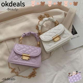 OKDEALS กระเป๋าสะพายไหล่ แต่งสายโซ่ ขนาดใหญ่ จุของได้เยอะ สไตล์เกาหลี สําหรับผู้หญิง