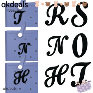 Okdeals จี้ตัวอักษร PVC สําหรับตกแต่งกระเป๋าชายหาด กระเป๋าเด็ก ตั้งแคมป์ เดินป่า กลางแจ้ง