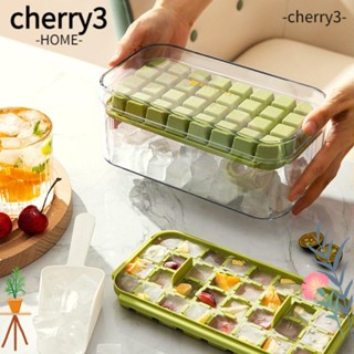 Cherry3 ถาดแม่พิมพ์ทําน้ําแข็ง 64 ช่อง พร้อมฝาปิด สีม่วง สําหรับปาร์ตี้