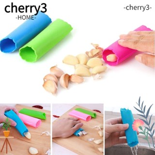 Cherry3 ลูกกลิ้งซิลิโคน แบบนิ่ม สําหรับปอกเปลือกกระเทียม ผัก 4 ชิ้น