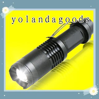 Yola ไฟฉาย LED ซูมได้ 3 โหมด ชาร์จ USB