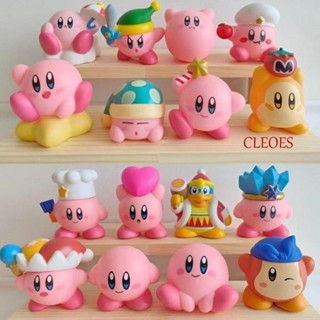 Cleoes โมเดลฟิกเกอร์ PVC รูปการ์ตูนอนิเมะ Star of Kirby น่ารัก สีชมพู