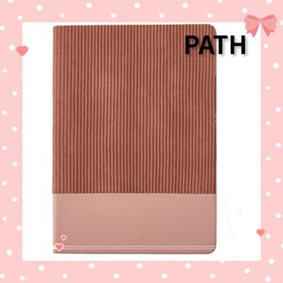 Path สมุดโน้ตไดอารี่ ปกหนัง PU สีน้ําตาล ขนาด A5 สําหรับโรงเรียน