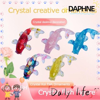 Daphne เครื่องประดับเรซิ่น อีพ็อกซี่ รูปปลาทอง คริสตัล ขนาดเล็ก สําหรับตกแต่งบ้าน