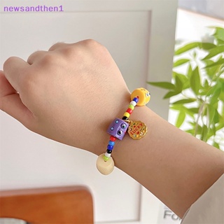 Newsandthen1 สร้อยข้อมือ ประดับลูกปัด ลายการ์ตูนมอนสเตอร์น้อยน่ารัก สีสันสดใส เครื่องประดับแฟชั่น สําหรับแฟนสาว ของขวัญ