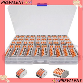 Preva ตัวนําสายไฟ 2 3 5 พอร์ต สีส้ม 28-12 AWG แบบพกพา 50 ชิ้น