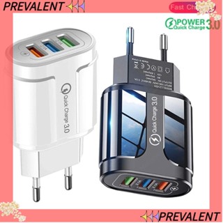 Preva หัวชาร์จ USB 5V2A TypeC หัวชาร์จ 3 พอร์ต หัวชาร์จโทรศัพท์